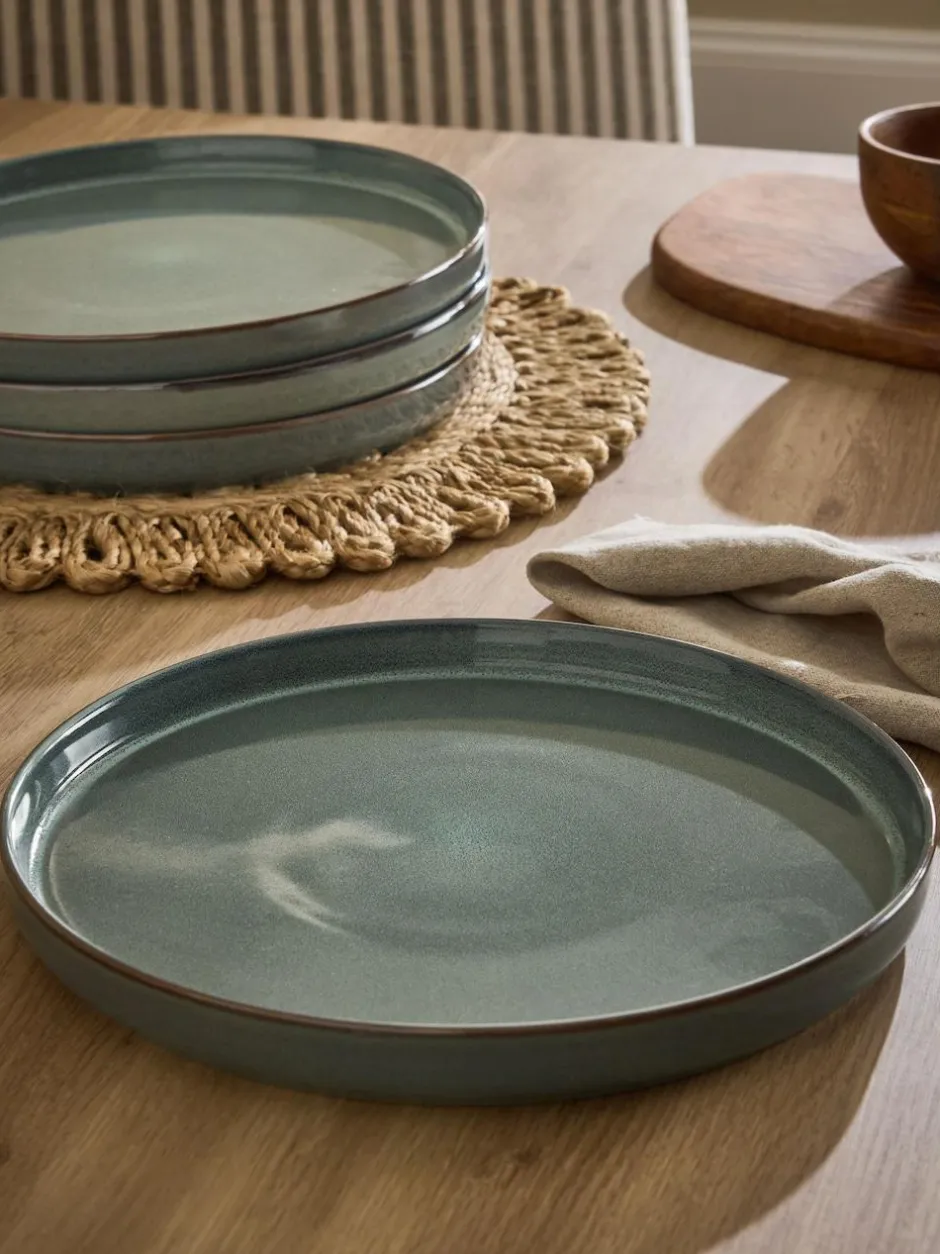 Next Set of 4 Green Dalton Dinner Plates Discount