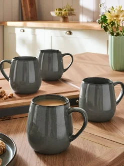 Next Set of 4 Green Dalton Mugs Hot