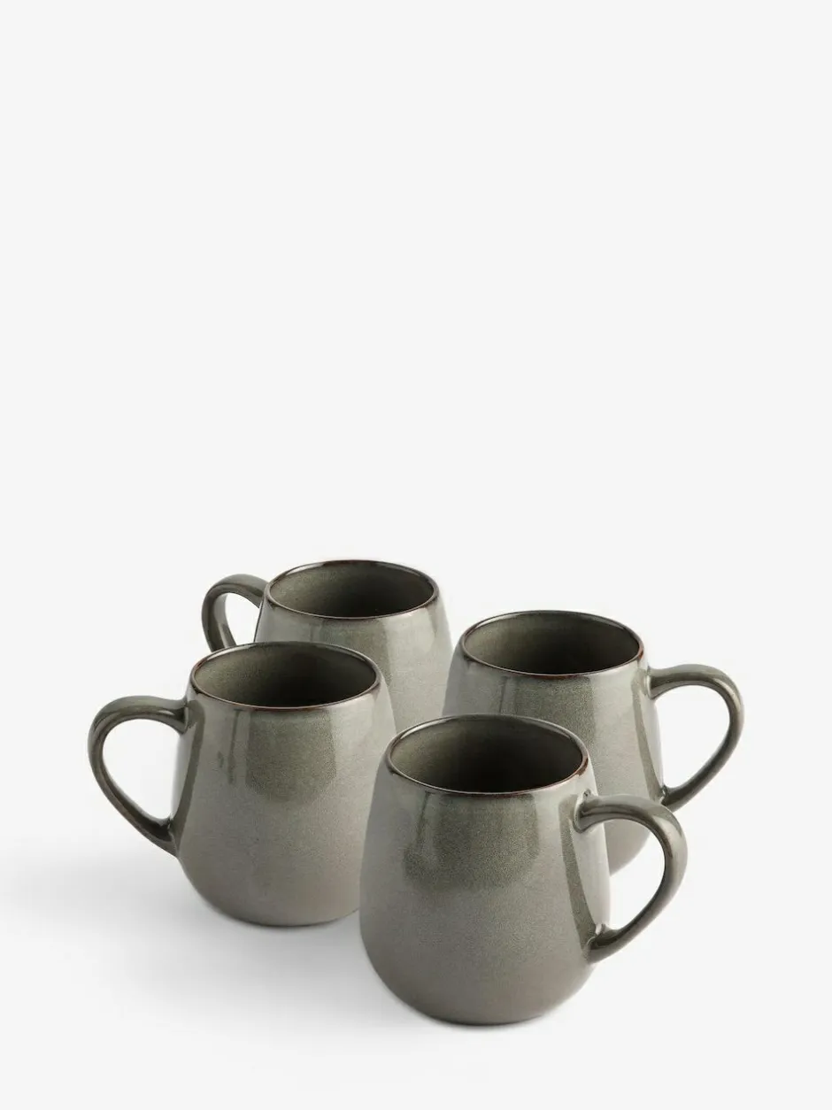 Next Set of 4 Green Dalton Mugs Hot