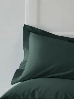 Next Set of 2 Green Dark Cotton Rich Pillowcases Discount