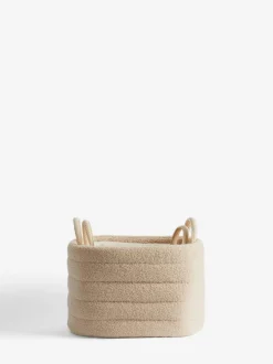 Next Set of 2 Natural and Cream Boucle Storage Baskets Discount