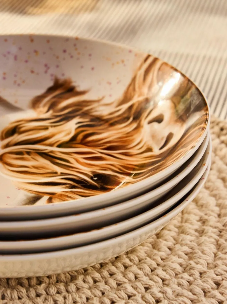 Next Set of 4 Natural Hamish The Highland Cow Pasta Bowls Outlet