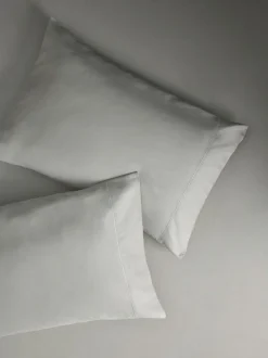 Next Set of 2 Pale Sage Green 300 Thread Count Collection Luxe 100% Cotton Pillowcases Sale