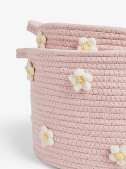 Next Set of 2 Pink Daisy Storage Baskets Discount