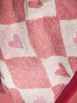 Next Set of 2 Pink Heart Face Cloths Outlet