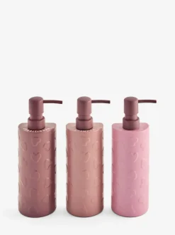 Next Set of 3 Pink Heart Reusable Dispenser Bottle Outlet