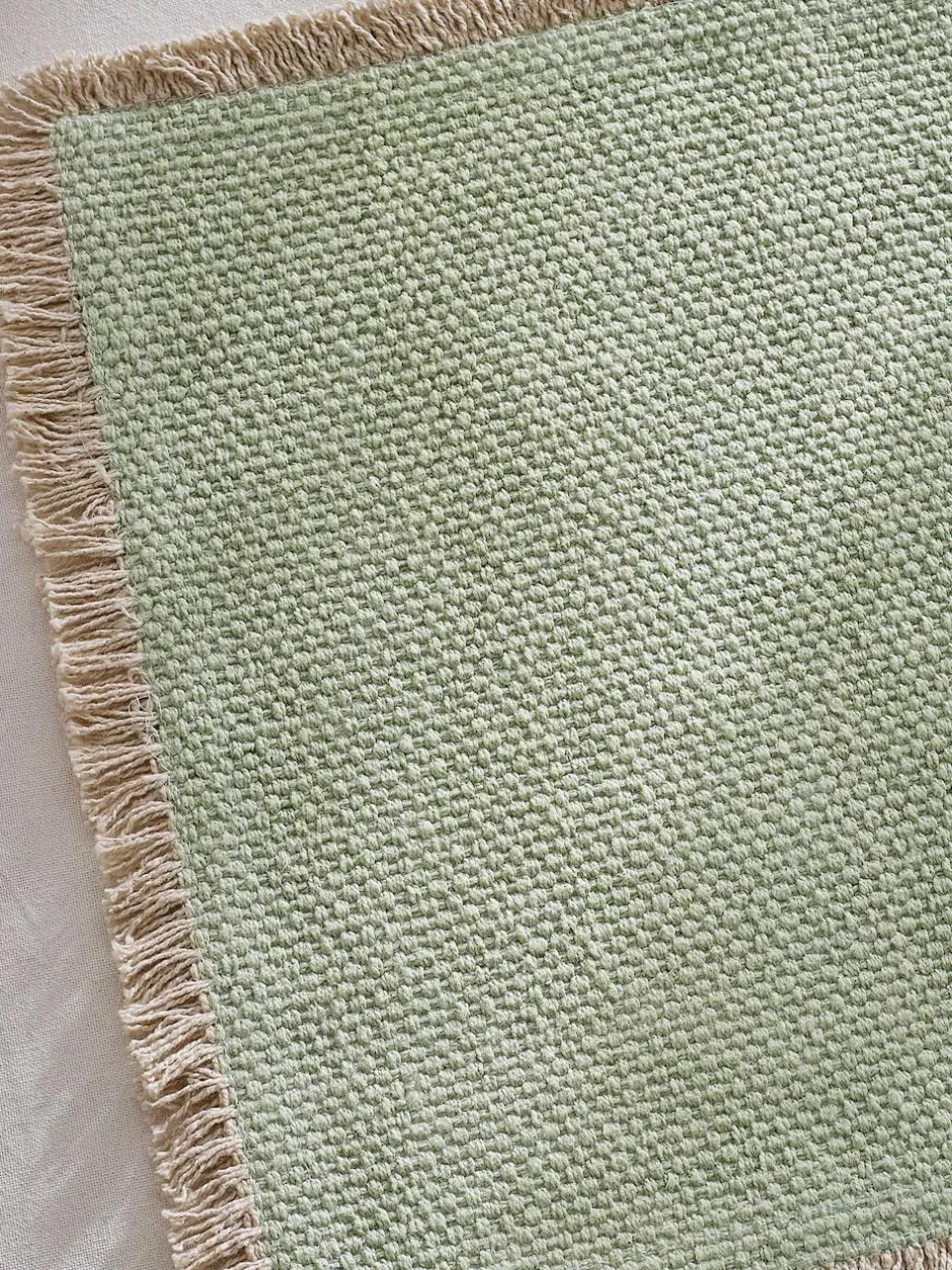 Next Set of 4 Fringe Edge Placemats Sage Green Online