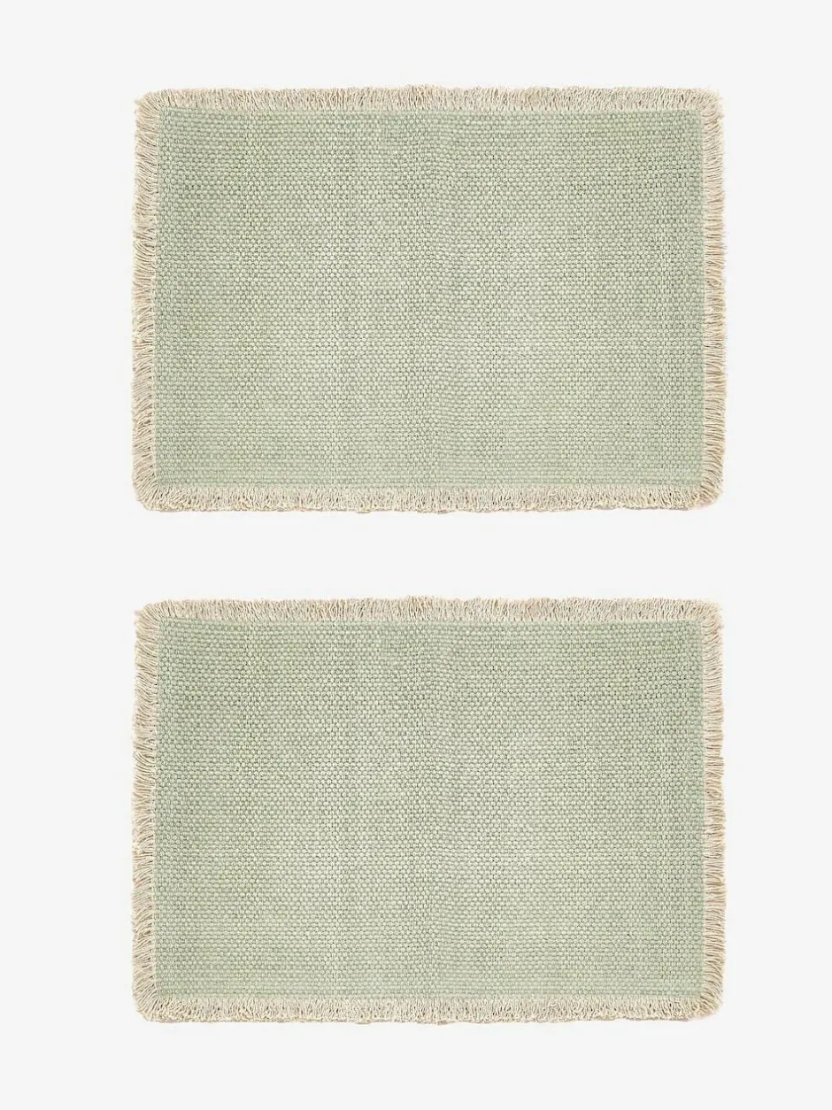 Next Set of 4 Fringe Edge Placemats Sage Green Online