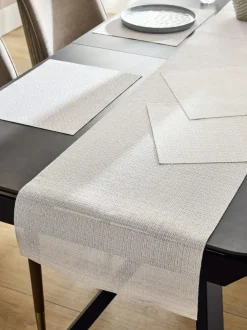 Next Set of 5 Wipe Clean Placemats and Runners Set Silver Discount