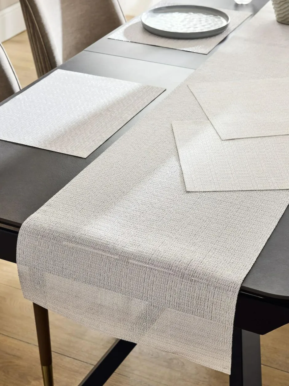 Next Set of 5 Wipe Clean Placemats and Runners Set Silver Discount