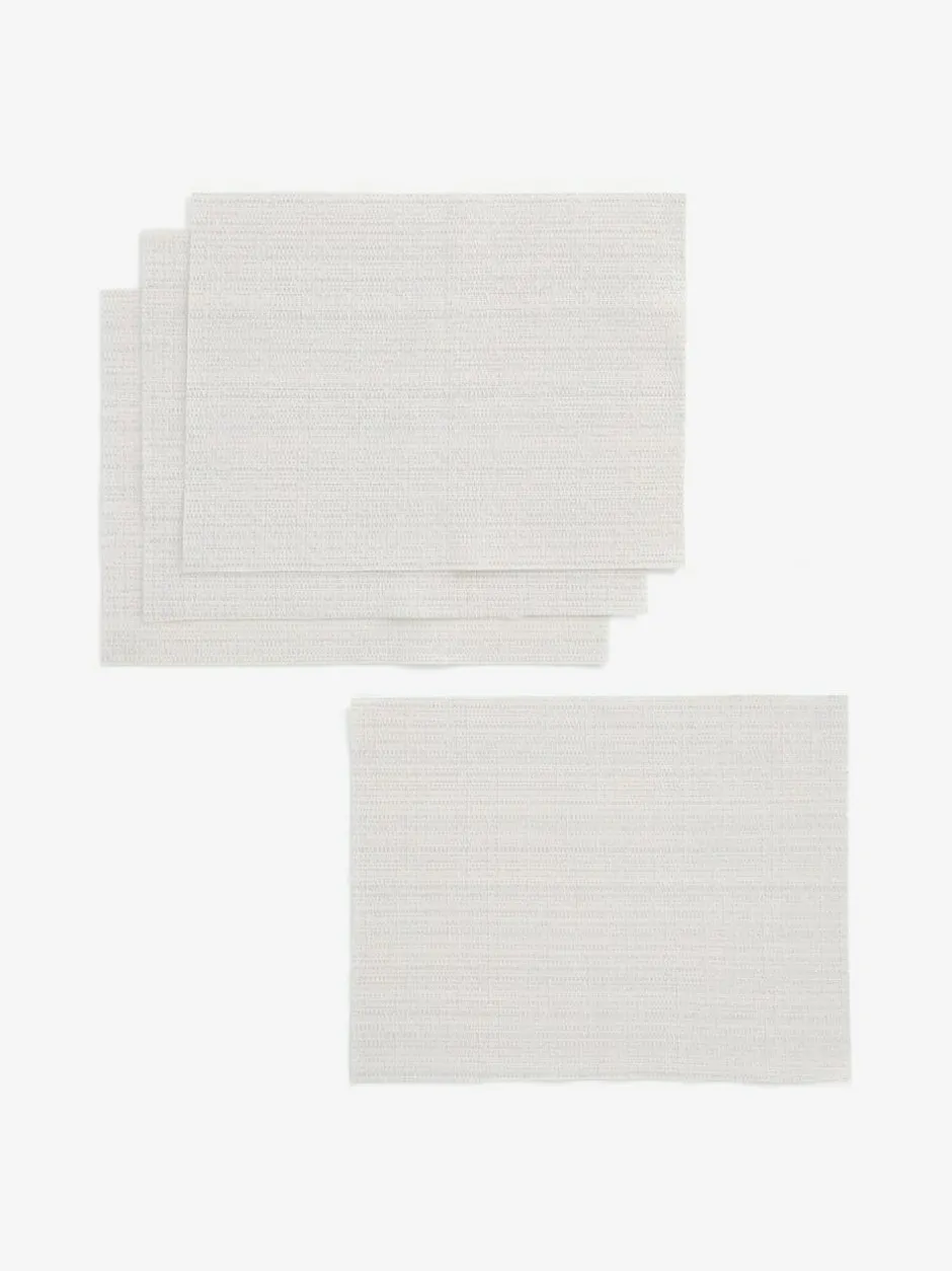 Next Set of 5 Wipe Clean Placemats and Runners Set Silver Discount