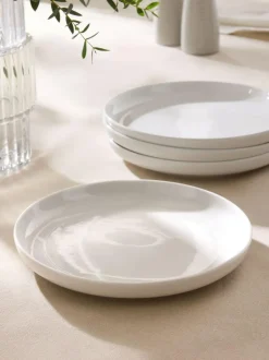 Next Set of 4 White Moderna Side Plates Sale