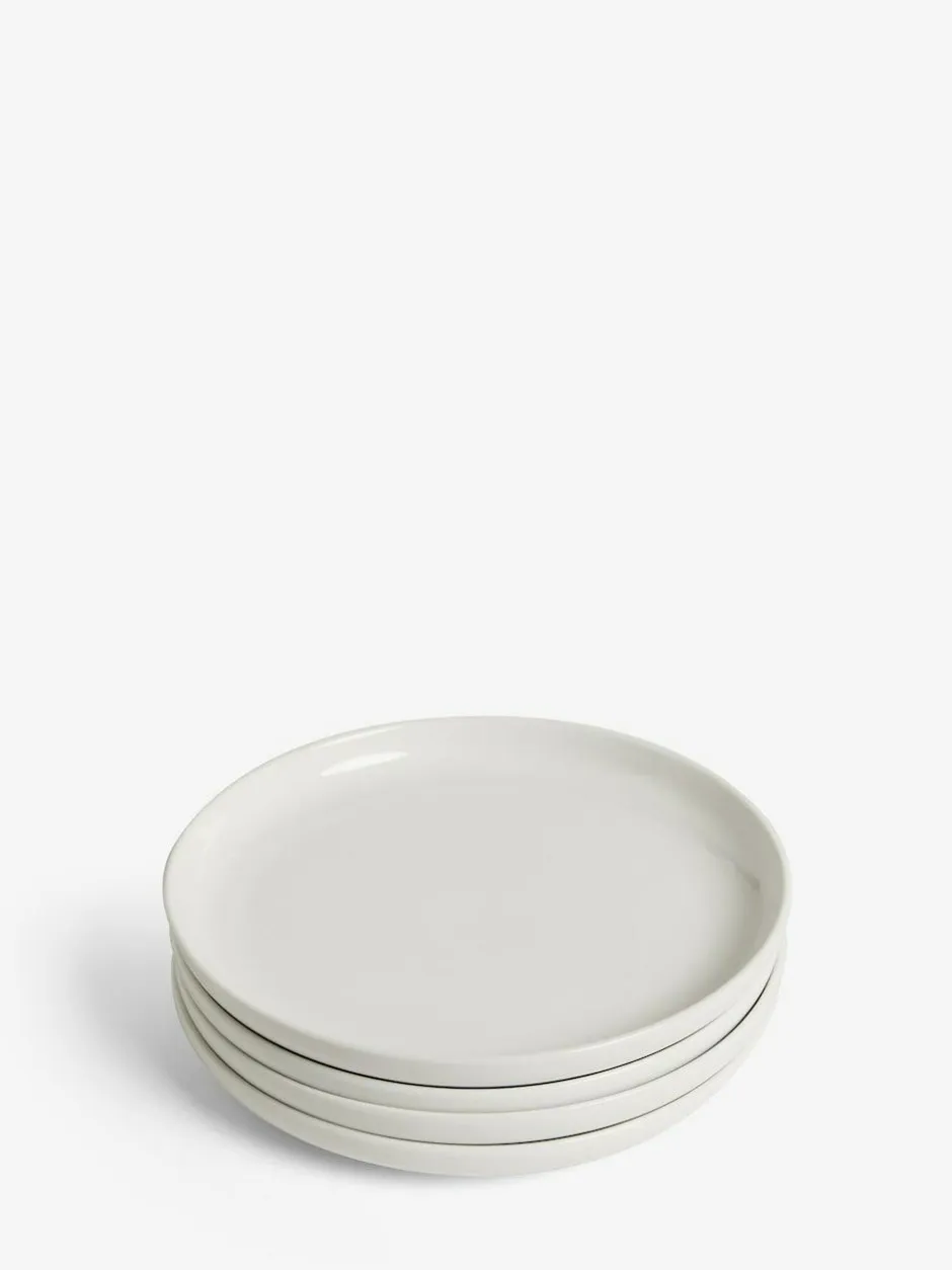 Next Set of 4 White Moderna Side Plates Sale