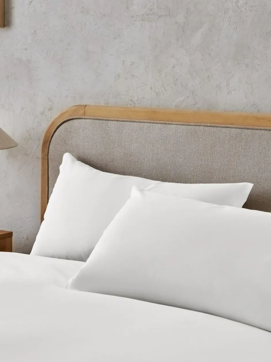 Next Set of 2 White Pure 144 Thread Count Pillowcases Best