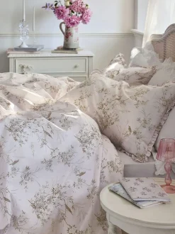 Shabby Chic by Rachel Ashwell® Bird Chinoiserie Floral Petite Ruffle Duvet Cover and Pillowcase Set