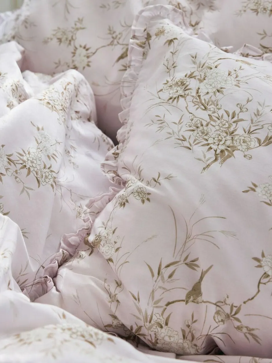 Shabby Chic by Rachel Ashwell® Bird Chinoiserie Floral Petite Ruffle Duvet Cover and Pillowcase Set