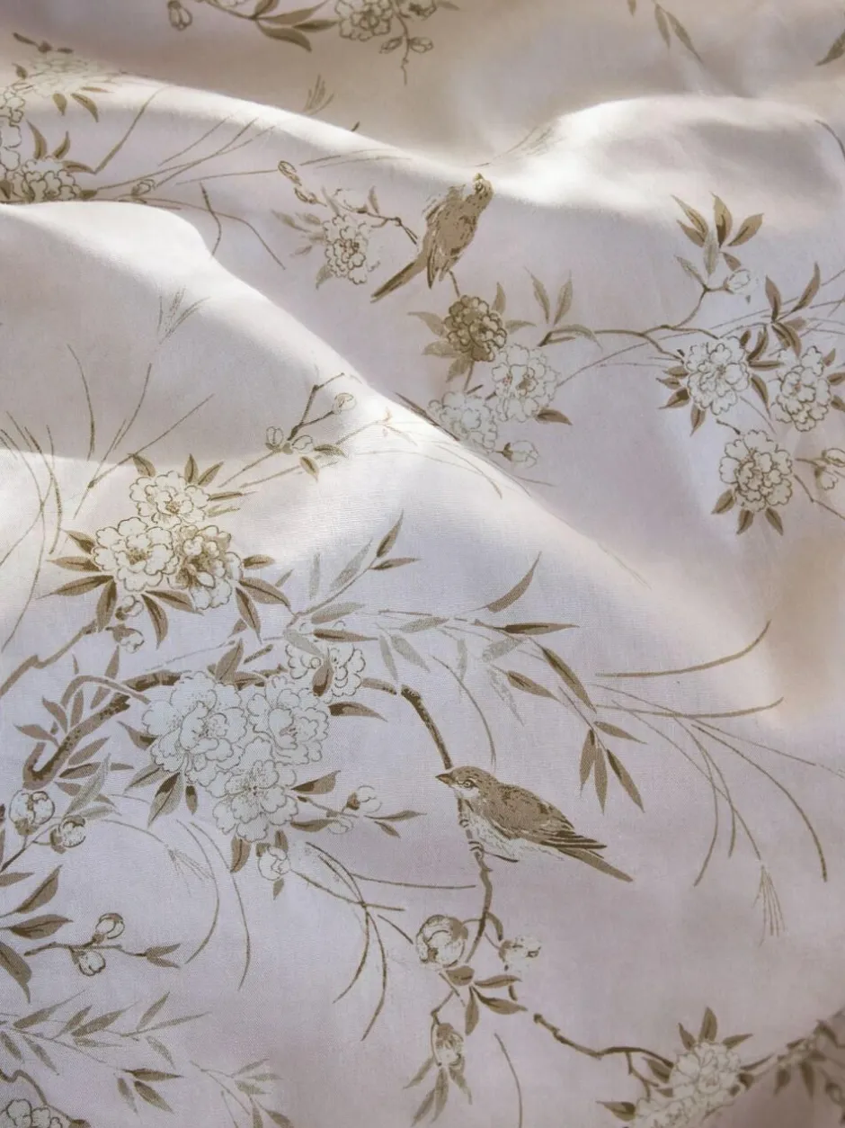 Shabby Chic by Rachel Ashwell® Bird Chinoiserie Floral Petite Ruffle Duvet Cover and Pillowcase Set