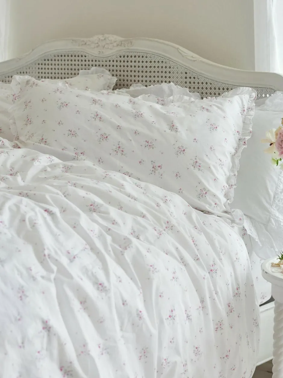 Shabby Chic by Rachel Ashwell® Rosabelle Pink Petite Ruffle Duvet Cover and Pillowcase Set Discount
