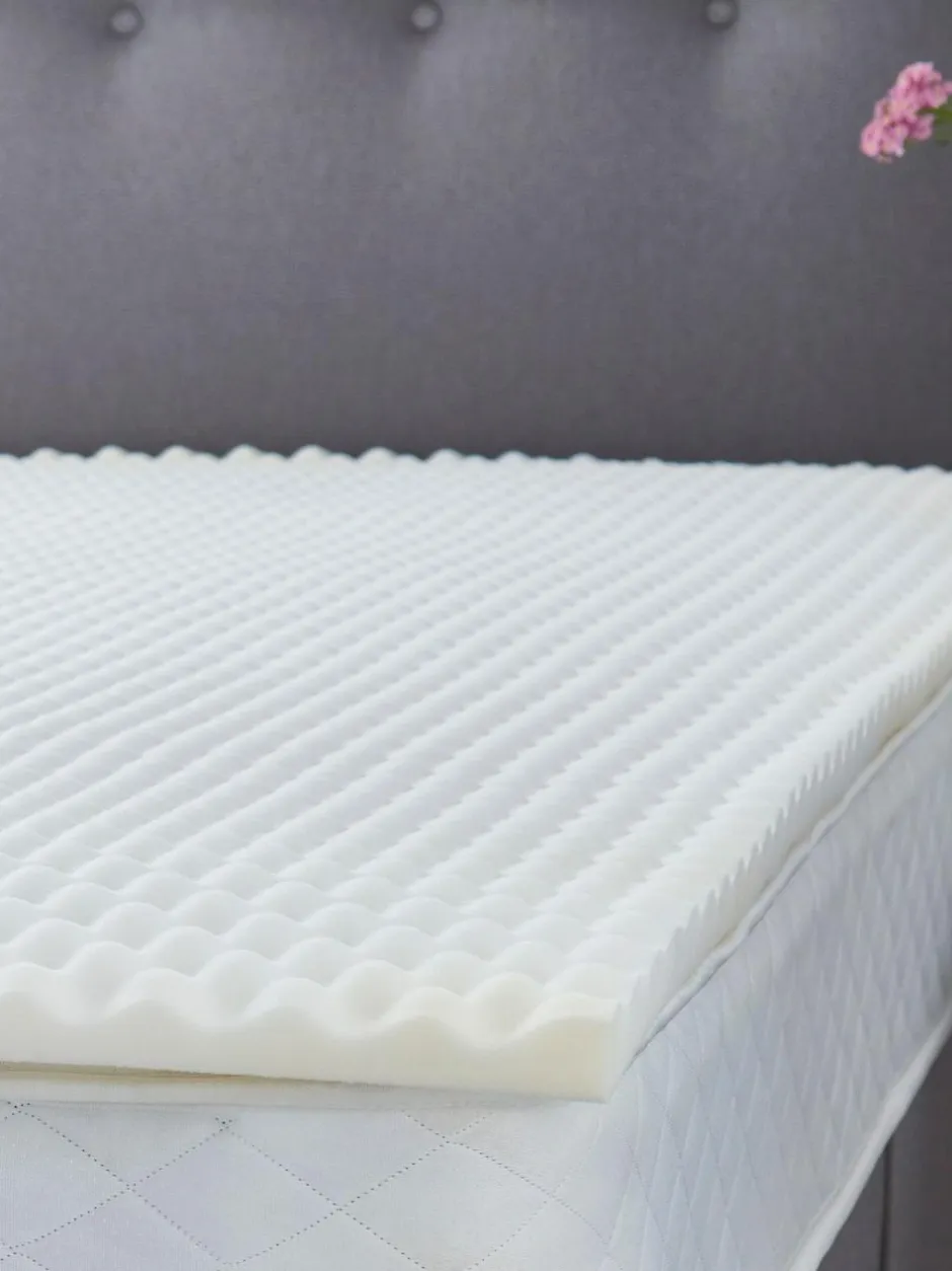 Silentnight White 3cm Orthopaedic Mattress Topper With Cover Hot