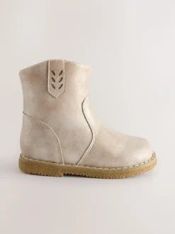 Next Ankle Western Boots Silver Sale