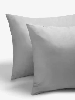 Next Silver Grey 400 Thread Count Egyptian Cotton Sateen Luxury Duvet Cover and Pillowcase Set