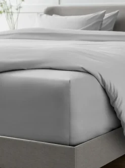 Next Silver Grey Collection Luxe 400 Thread Count Egyptian Extra Deep Fitted Cotton Sateen Sheet Best