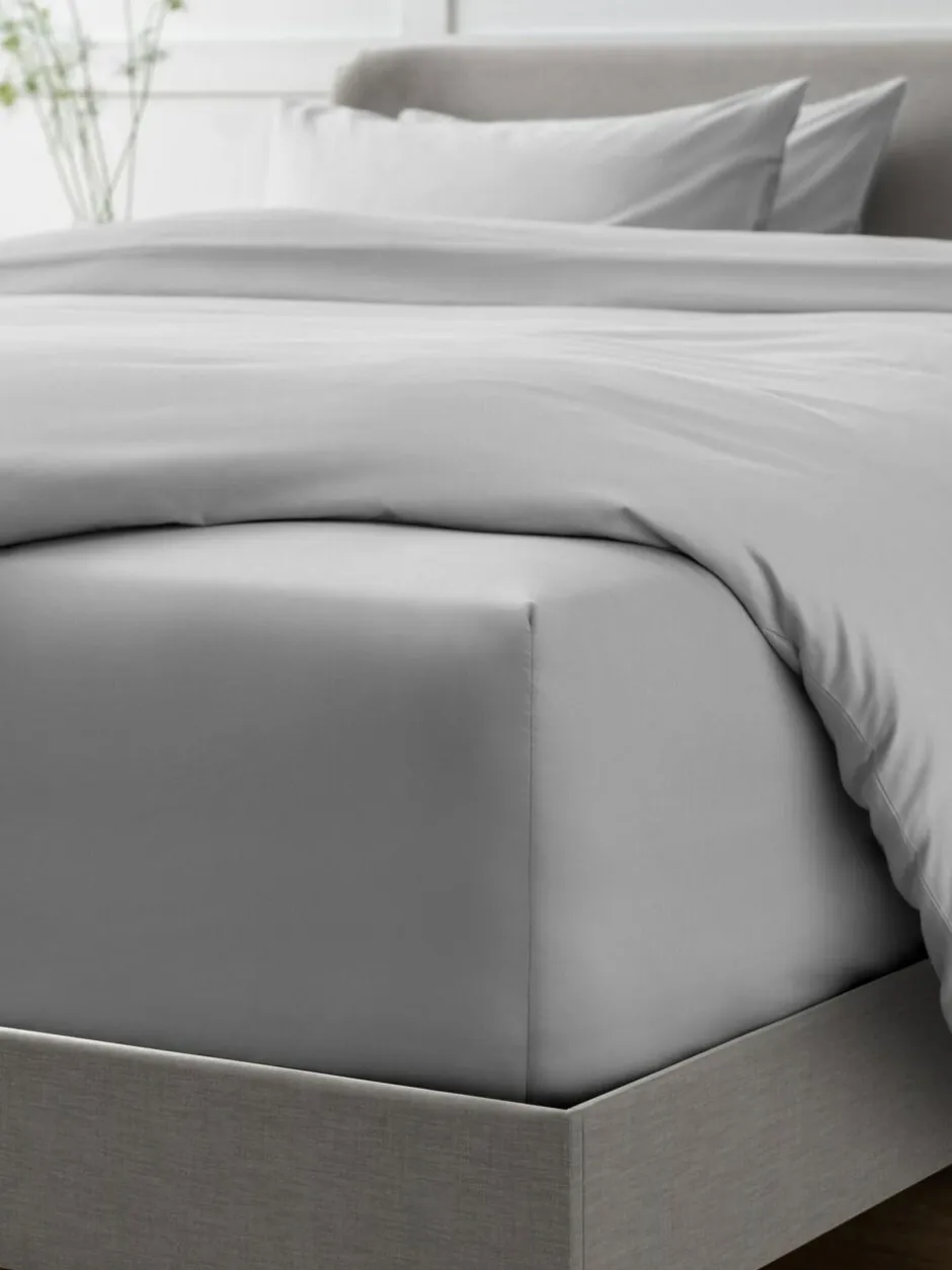 Next Silver Grey Collection Luxe 400 Thread Count Egyptian Extra Deep Fitted Cotton Sateen Sheet Best