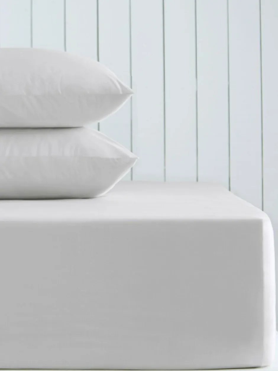 Next Silver Grey Cotton Rich Extra Deep Fitted Bed Sheet Sale