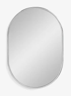 Next Rib Shelf Bathroom Wall Mirror Silver Discount