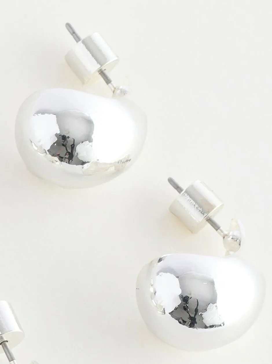 Next Teardrop Earrings 3 Pack Silver Tone Sale