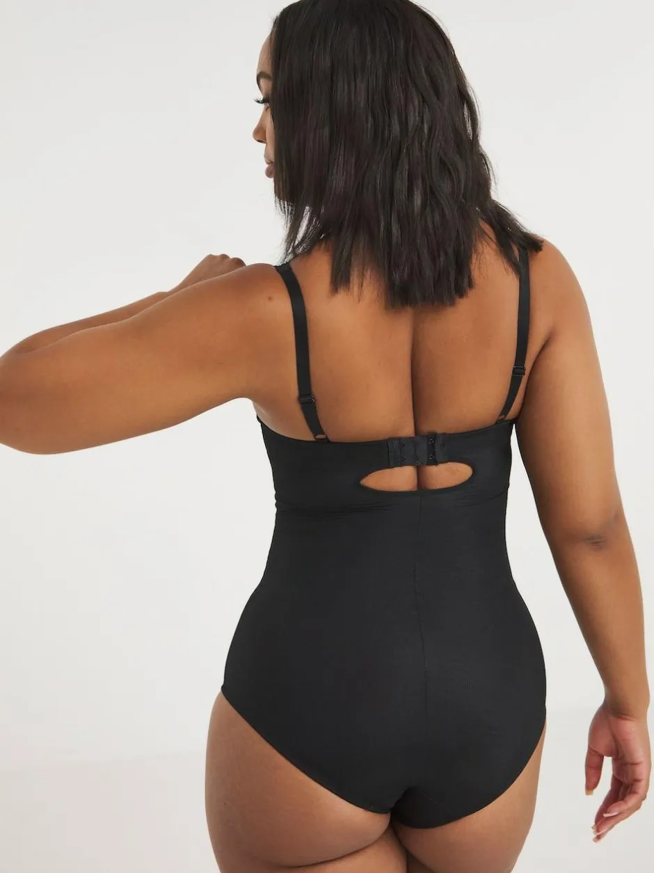 Simply Be Black Magisculpt Ella Lace Firm Control Bodyshaper Sale