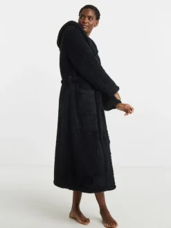 Simply Be Black Pretty Secrets Teddy Midi Gown Outlet