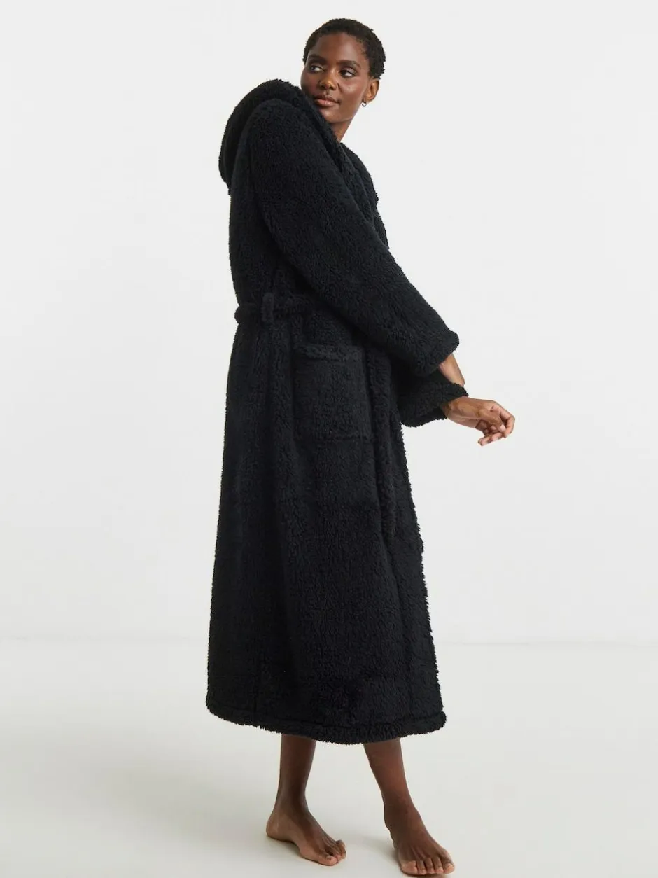 Simply Be Black Pretty Secrets Teddy Midi Gown Outlet