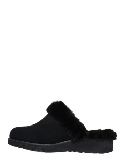 Skechers Black Keepsakes Wedge Time To Cruise Slippers Sale