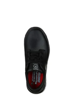 Skechers Black Mens Flex Advantage Fourche Slip Resistant Work Shoes New