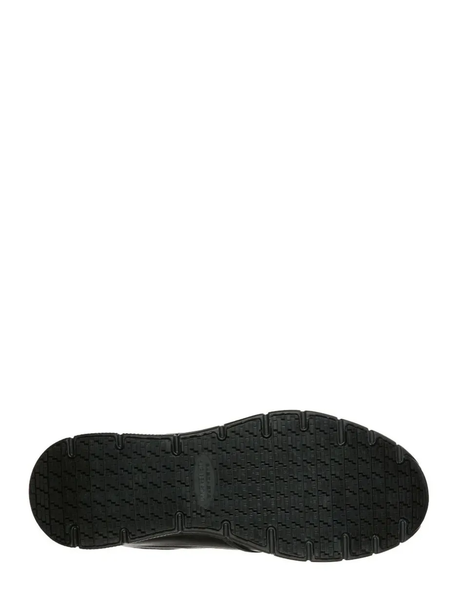 Skechers Black Mens Nampa Groton Resistant Slip On Shoes Clearance