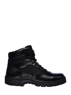 Skechers Black Mens Wascana Benen Waterproof Tactical Slip Resistant Boots Online