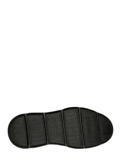 Skechers Wide Fit Mens Garza Slip In Trainers Black New