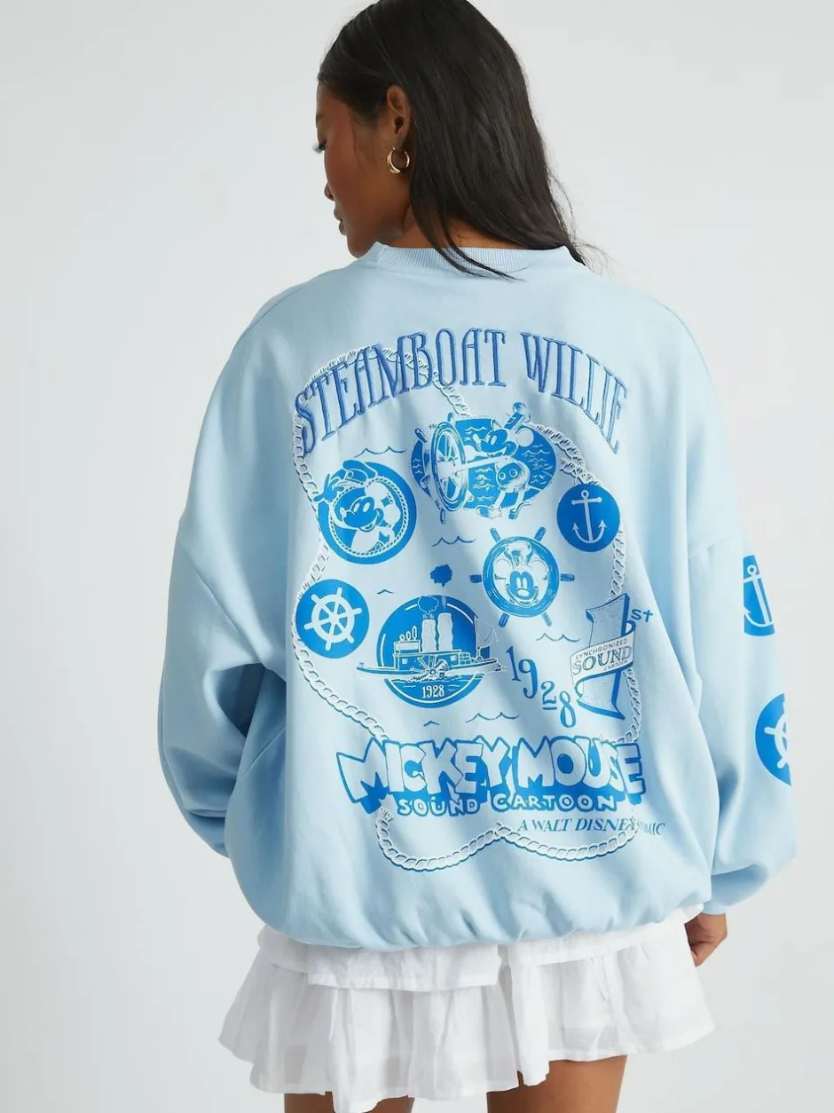 Skinnydip Blue Whatever Sweatshirt Hot