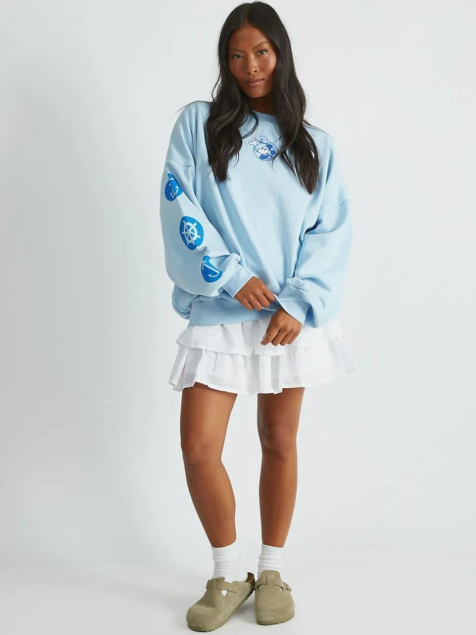 Skinnydip Blue Whatever Sweatshirt Hot