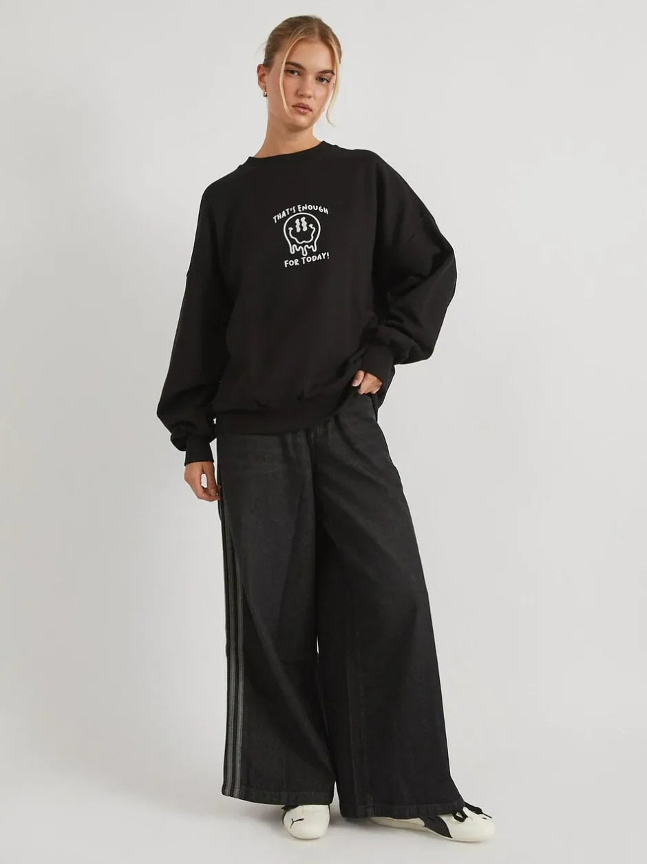 Skinnydip Grey That's Enough For Today Sweatshirt Hot