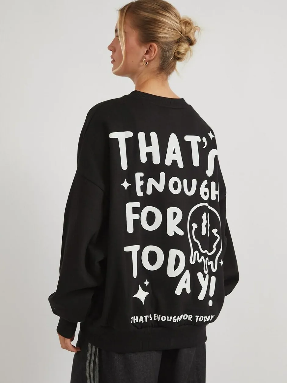 Skinnydip Grey That's Enough For Today Sweatshirt Hot