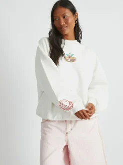 Skinnydip White The Simpsons x Krusty Burger Sweatshirt Sale