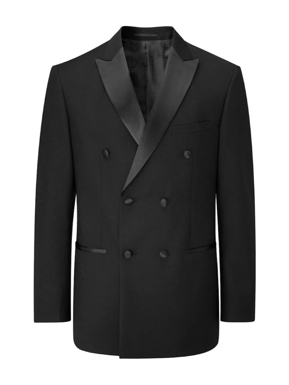 Skopes Black Double Breasted Sinatra Fit Dinner Suit Jacket Sale