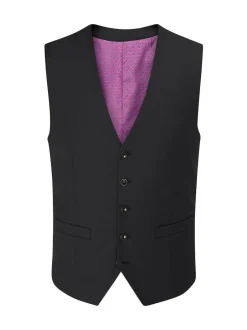 Skopes Farnham Single Breasted Suit Waistcoat Black New