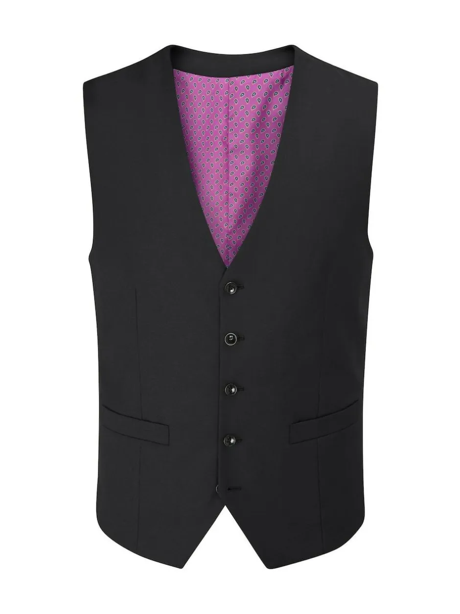 Skopes Farnham Single Breasted Suit Waistcoat Black New