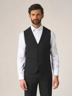 Skopes Madrid Regular Fit Suit Waistcoat Black Clearance