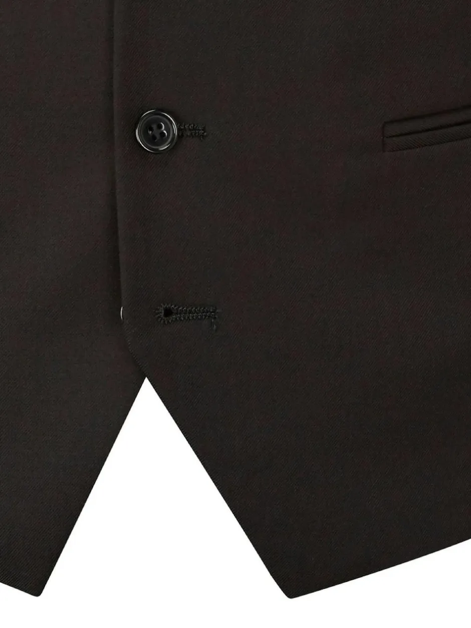 Skopes Madrid Regular Fit Suit Waistcoat Black Clearance