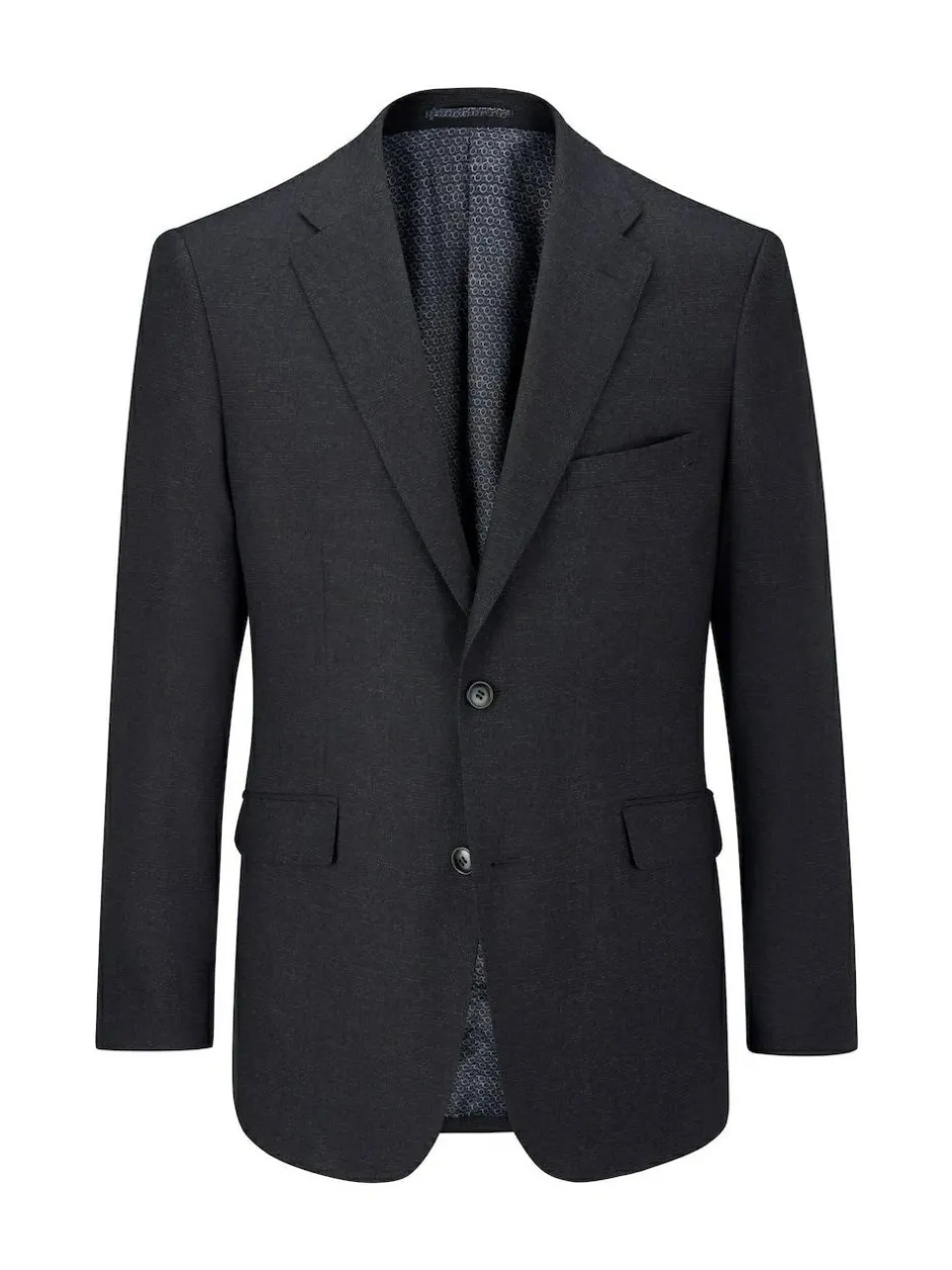 Skopes Black Methley Tailored Fit Semi-Plain Suit Jacket Discount