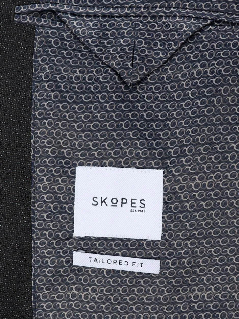 Skopes Black Methley Tailored Fit Semi-Plain Suit Jacket Discount